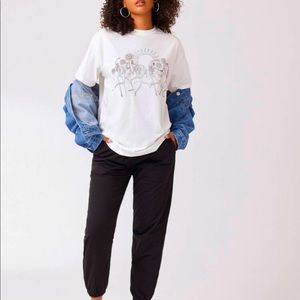 Off White Oversized Graphic Tee - Camper